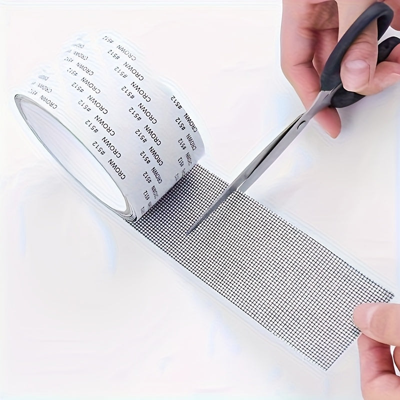 Self-Adhesive Window Repair Tape, Fiberglass Mesh Patch for Screens - Seal Holes & Tears, Insect Proof for Home/ Office