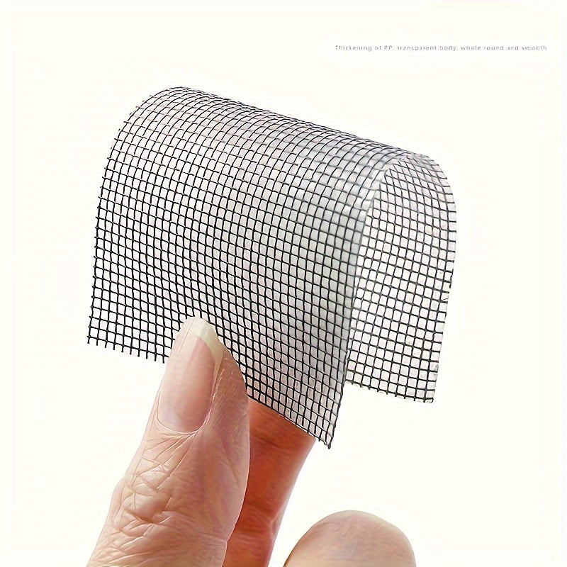 One Roll Window Barrier Repair Tape, Self-Adhesive Mesh Patch Set, Fiberglass Covering For Doors And Windows, Repair Holes And Tears, Mosquito Repellent, Home And Office Use, Length 2.5m/98.4in