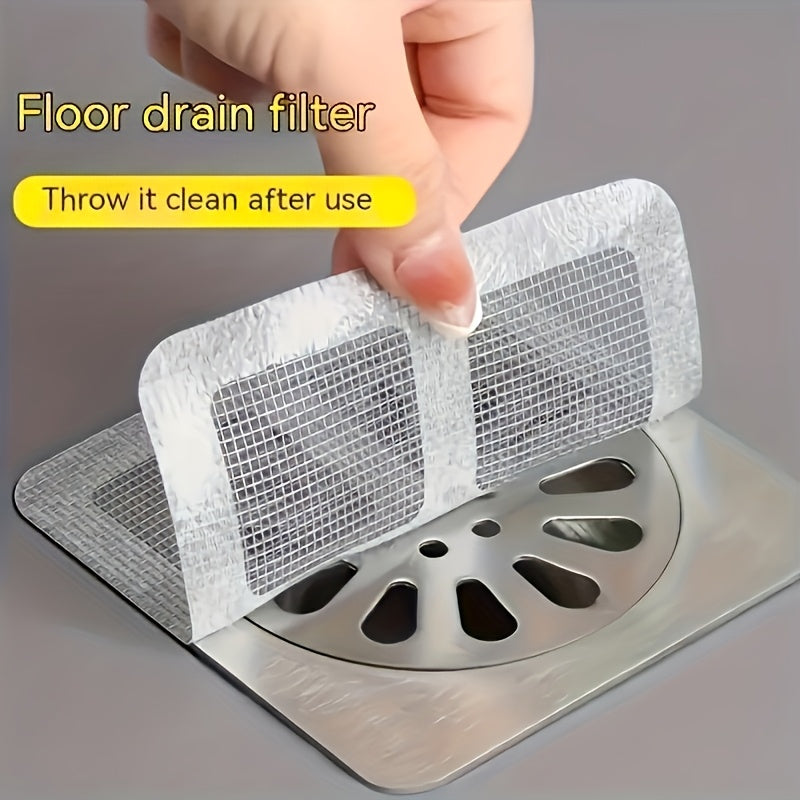 120 High-quality Disposable Drainage Filters - Effective Hair Catchers, Bathroom And Kitchen Sink Plugs, Anti Clogging Devices, Easy to Clean, Reusable, And Space Saving Designs
