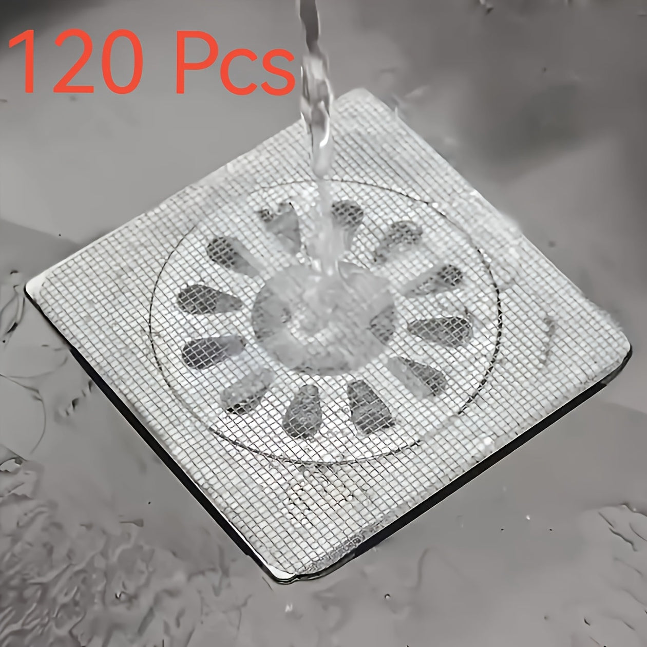 120 High-quality Disposable Drainage Filters - Effective Hair Catchers, Bathroom And Kitchen Sink Plugs, Anti Clogging Devices, Easy to Clean, Reusable, And Space Saving Designs