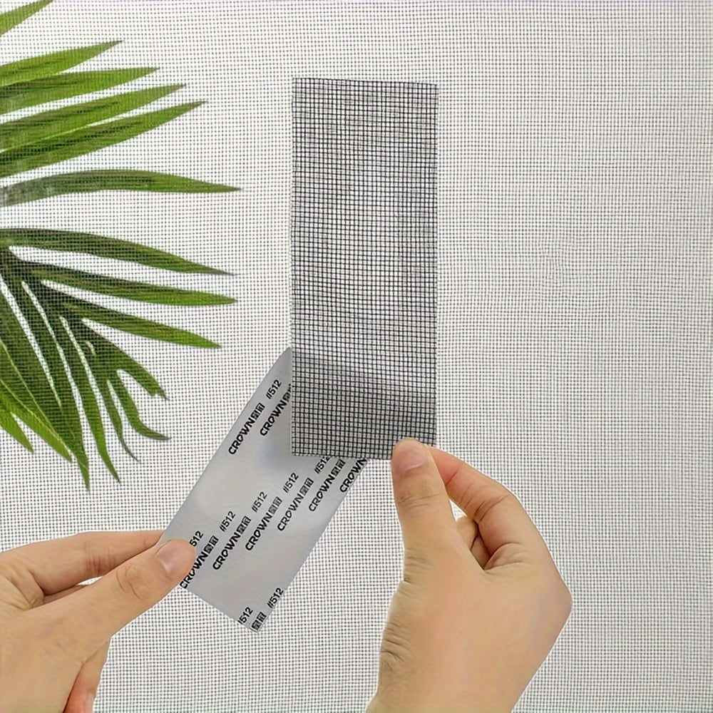 Self-Adhesive Window Repair Tape, Fiberglass Mesh Patch for Screens - Seal Holes & Tears, Insect Proof for Home/ Office