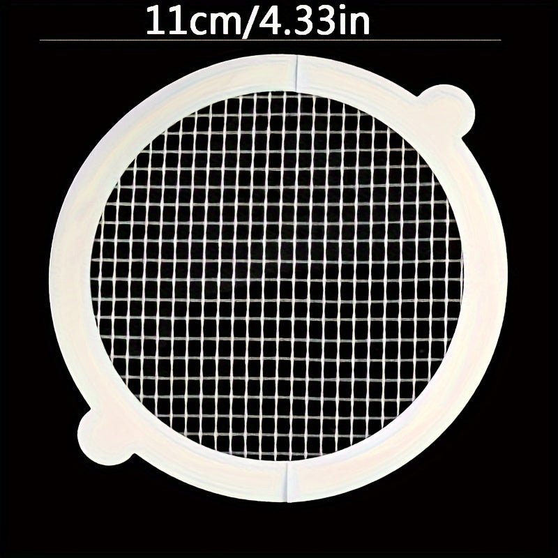 50pcs Disposable Shower Drain Anti-Clogging Grid Stickers - Heart-Shaped Adhesive Hair Catcher with Mesh Filter, Durable Plastic Drain Covers for Bathroom Sink, Bathtub, Kitchen (Easy Install, Reusable), Shower Drain Hair Catcher, Unique Heartshaped Desig